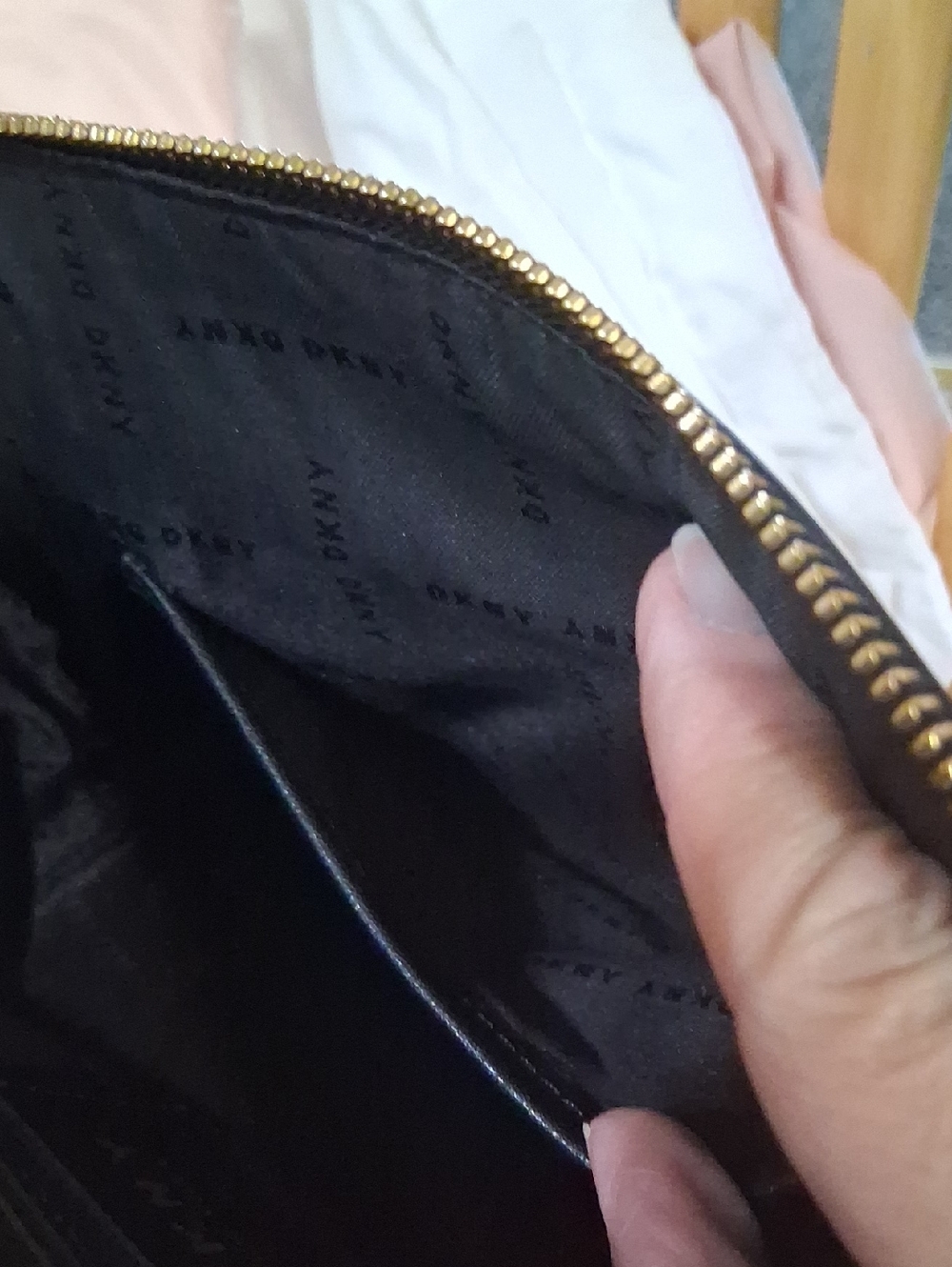 DKNY New York Black Patent Satchel Handbag - Picture 6 of 11